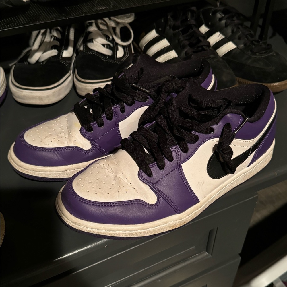 Purple and White Sneakers
